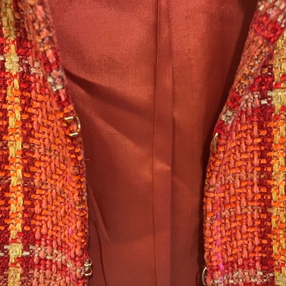 Carlisle Tweed Jacket Vibrant Pink and Orange - Picture 5 of 6